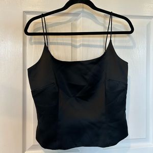 Black Ann Taylor peplum top